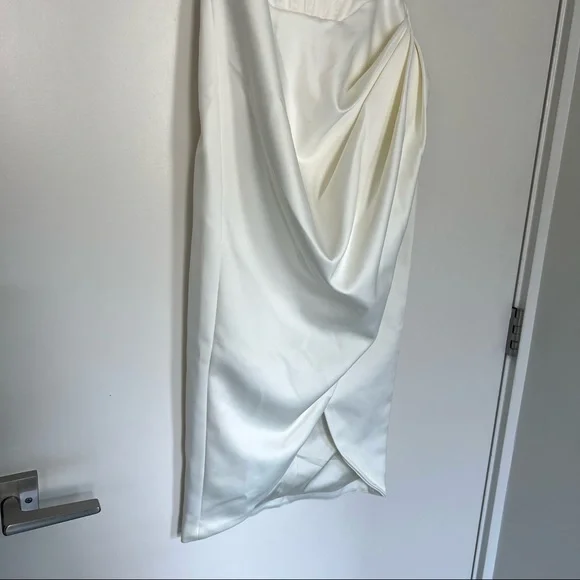 House of CB 'Faye' Ivory Satin Corset Midi Dress size small - Picture 6 of 14